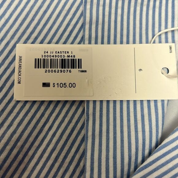 Janie and Jack 100049003 Boy Light Blue Stripe The Seersucker Blazer NWT - Picture 11 of 11